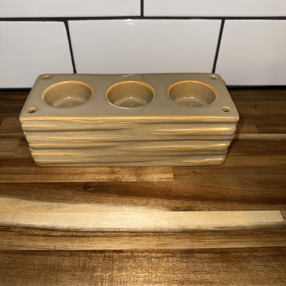 Partylite 3-Hole‎ Block Candle Holder